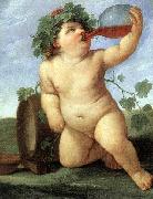 RENI, Guido Drinking Bacchus sty oil painting on canvas